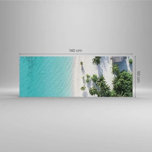 Glass picture - Holidays in Paradise - 140x50 cm