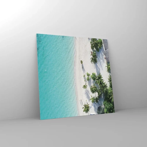 Glass picture - Holidays in Paradise - 40x40 cm