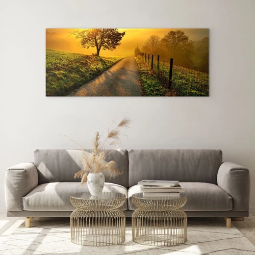 Glass picture - Honey Afternoon - 90x30 cm