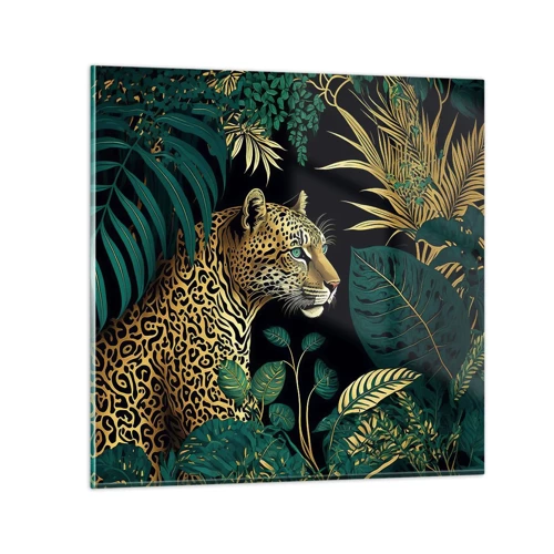 Glass picture - Host in the Jungle - 50x50 cm