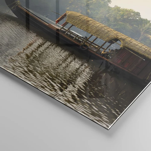 Glass picture - House on the River - 120x50 cm