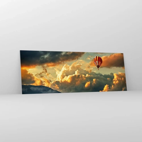 Glass picture - I Like Flying - 140x50 cm