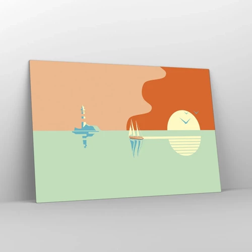 Glass picture - Ideal Sea Landscape - 120x80 cm
