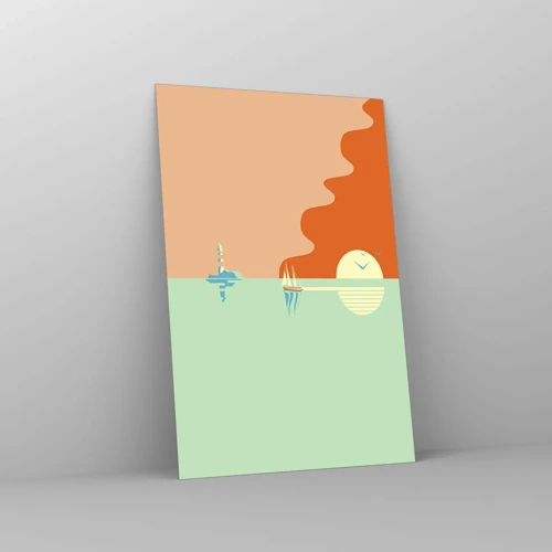 Glass picture - Ideal Sea Landscape - 80x120 cm