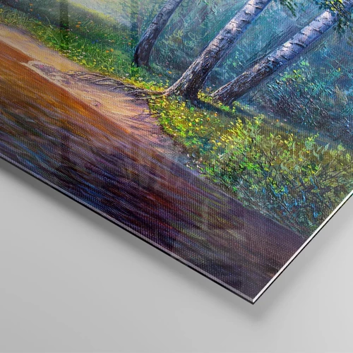 Glass picture - Idyllic Scenery - 100x40 cm