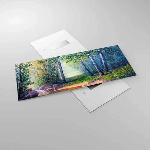 Glass picture - Idyllic Scenery - 120x50 cm