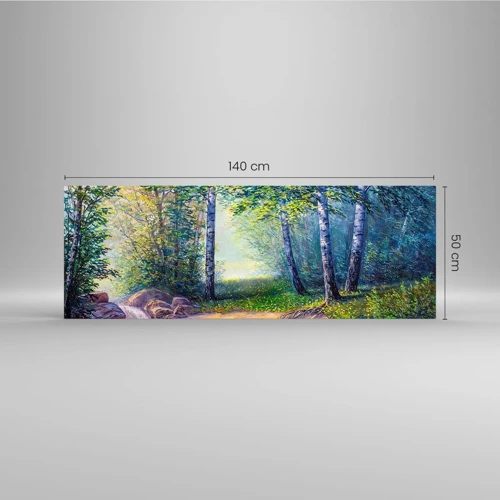 Glass picture - Idyllic Scenery - 140x50 cm