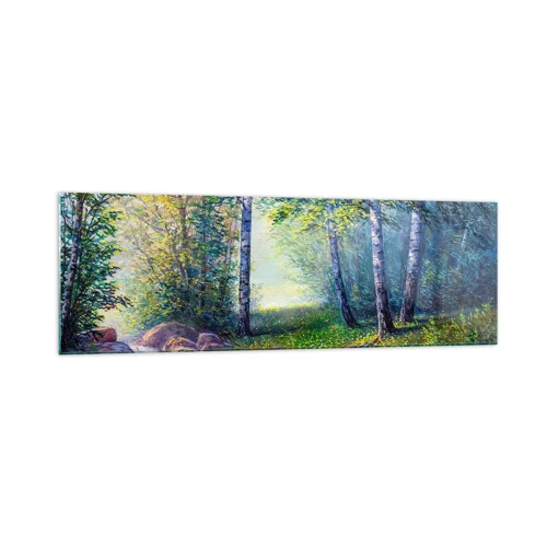 Glass picture - Idyllic Scenery - 160x50 cm