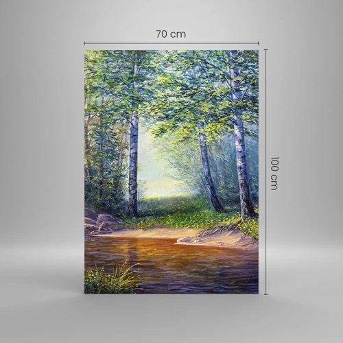 Glass picture - Idyllic Scenery - 70x100 cm