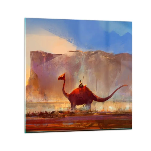 Glass picture - If They Hadn't Gone Extinct - 40x40 cm