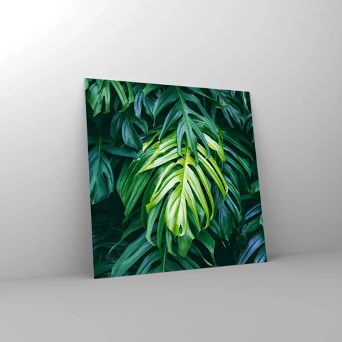 Glass picture - Immerse Yourself in Freshness - 70x70 cm