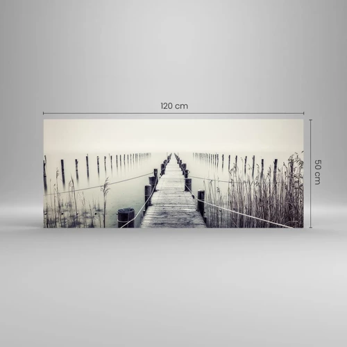 Glass picture - Immerse Yourself in Peace - 120x50 cm