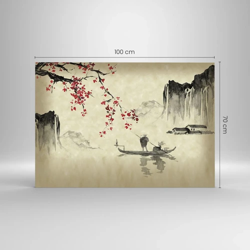 Glass picture - In Cherry Blossom Country - 100x70 cm