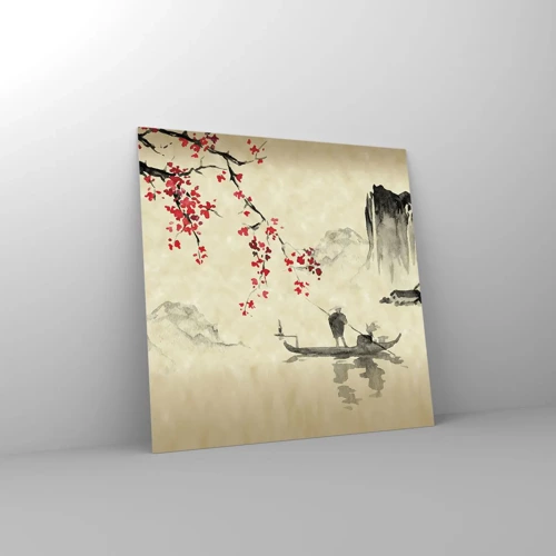 Glass picture - In Cherry Blossom Country - 40x40 cm