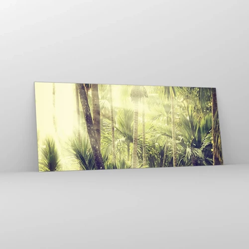 Glass picture - In Green Heat - 120x50 cm