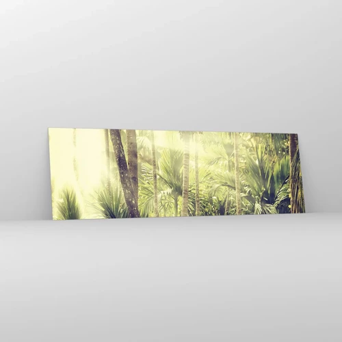 Glass picture - In Green Heat - 160x50 cm