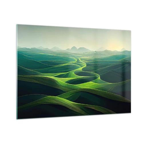 Glass picture - In Green Valleys - 100x70 cm