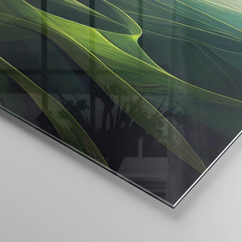 Glass picture - In Green Valleys - 120x50 cm