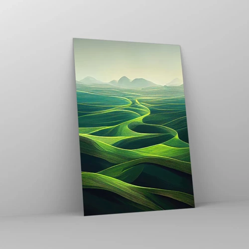 Glass picture - In Green Valleys - 70x100 cm