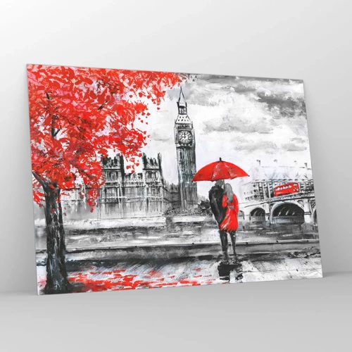 Glass picture - In Love with London - 100x70 cm