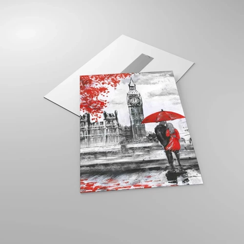 Glass picture - In Love with London - 50x70 cm