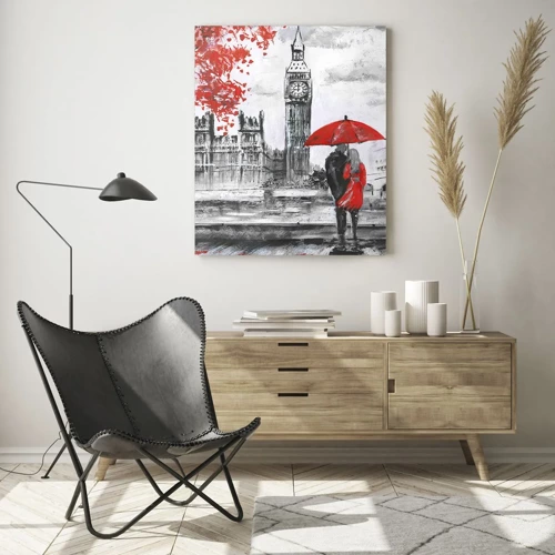 Glass picture - In Love with London - 50x70 cm