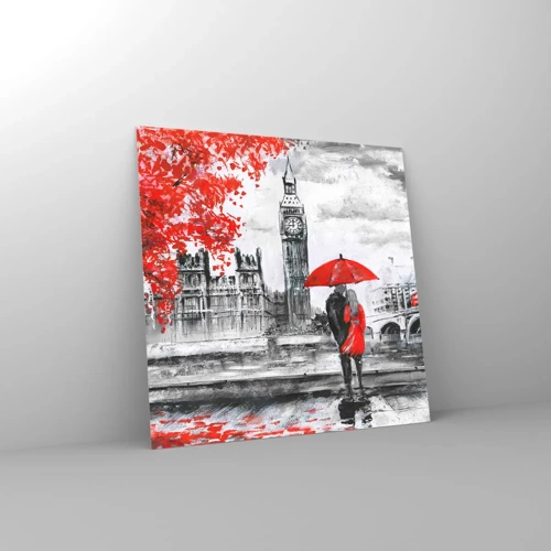 Glass picture - In Love with London - 60x60 cm