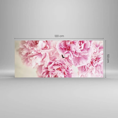 Glass picture - In Pink  Splendour - 120x50 cm