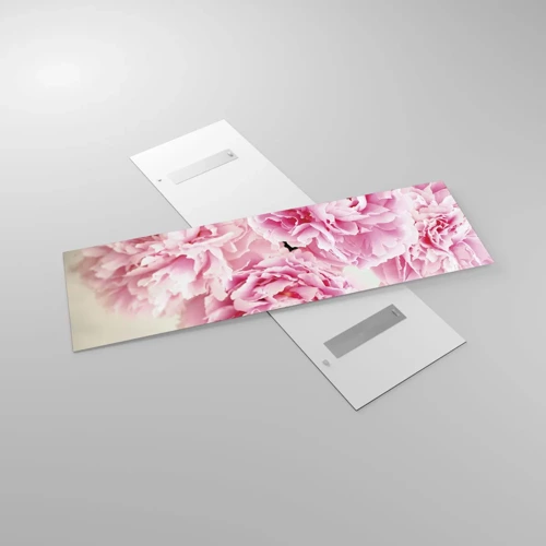 Glass picture - In Pink  Splendour - 160x50 cm