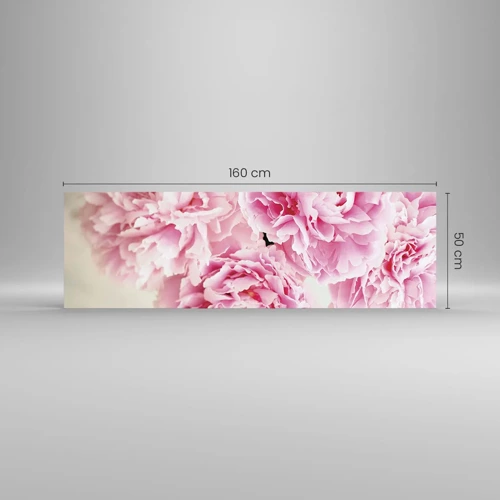 Glass picture - In Pink  Splendour - 160x50 cm