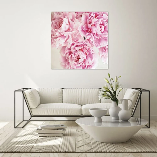 Glass picture - In Pink  Splendour - 30x30 cm