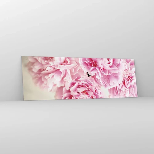 Glass picture - In Pink  Splendour - 90x30 cm