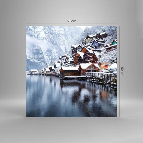 Glass picture - In Winter Decoration - 50x50 cm