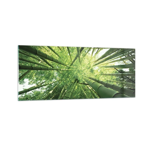Glass picture - In a Bamboo Forest - 100x40 cm