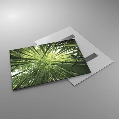 Glass picture - In a Bamboo Forest - 100x70 cm