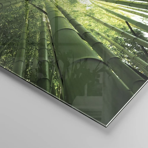 Glass picture - In a Bamboo Forest - 100x70 cm