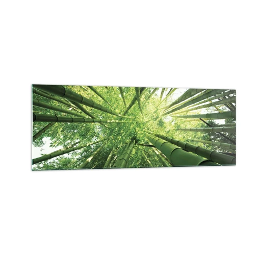 Glass picture - In a Bamboo Forest - 140x50 cm