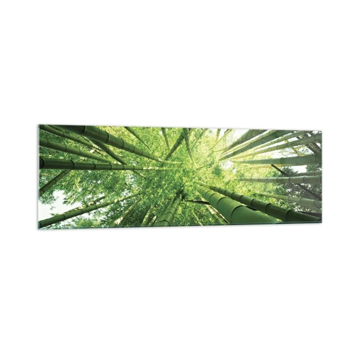 Glass picture - In a Bamboo Forest - 160x50 cm