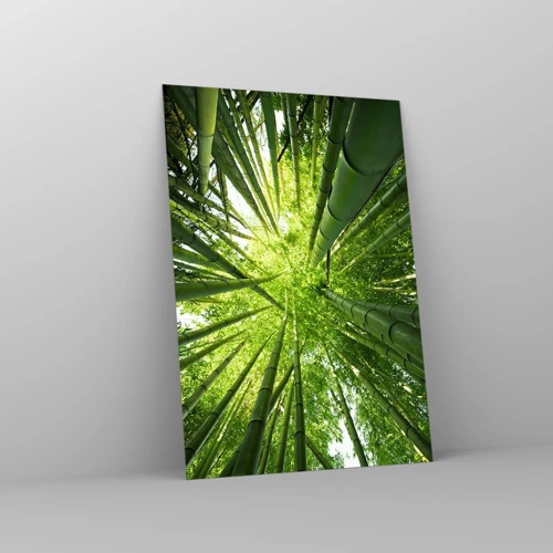 Glass picture - In a Bamboo Forest - 70x100 cm