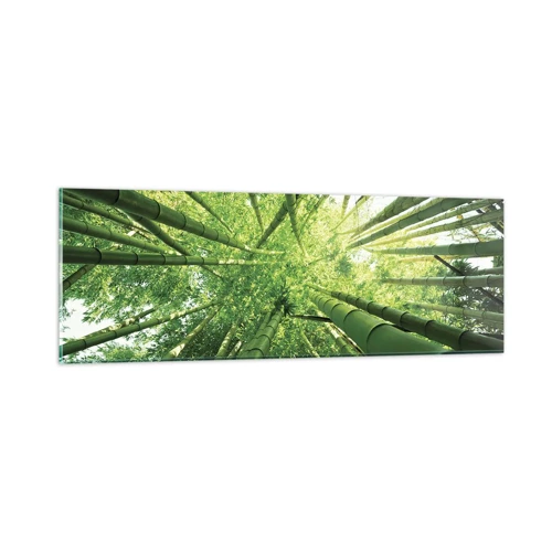 Glass picture - In a Bamboo Forest - 90x30 cm