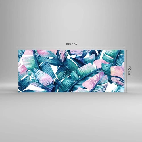 Glass picture - In a Banana Grove - 100x40 cm