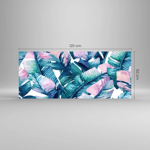 Glass picture - In a Banana Grove - 120x50 cm