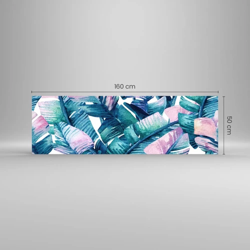 Glass picture - In a Banana Grove - 160x50 cm