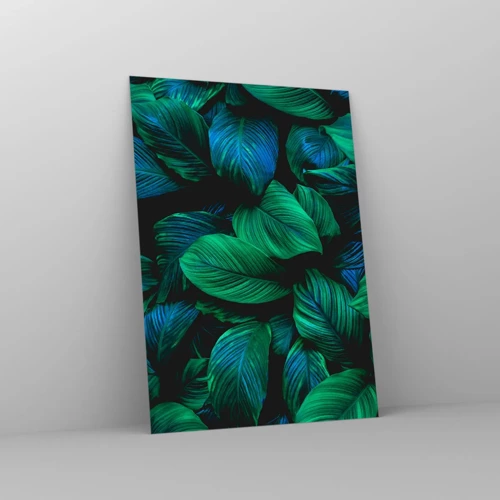 Glass picture - In a Green Crowd - 50x70 cm