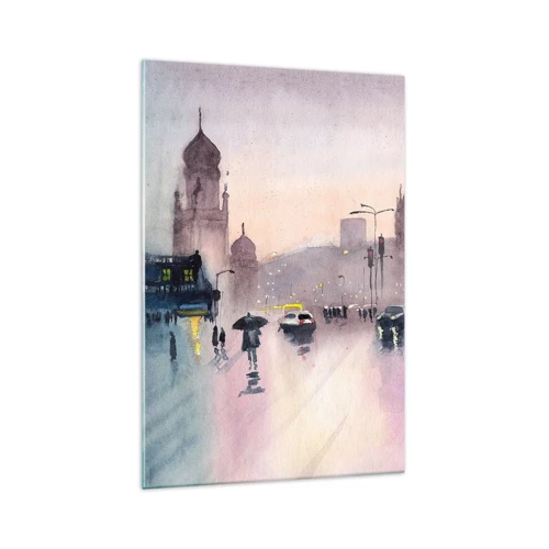 Glass picture - In a Rainy Fog - 70x100 cm