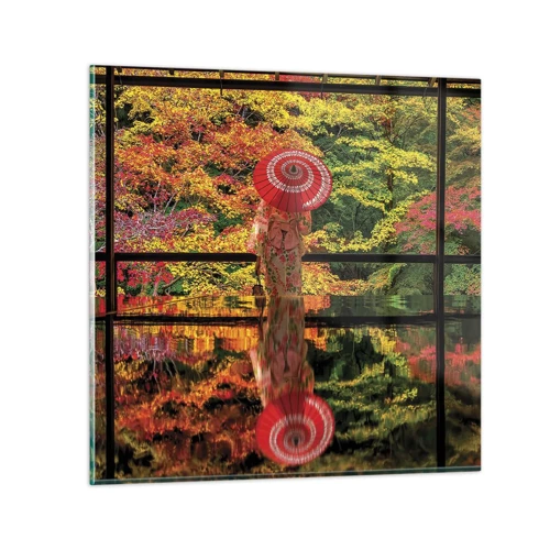 Glass picture - In a Temple of Nature - 30x30 cm