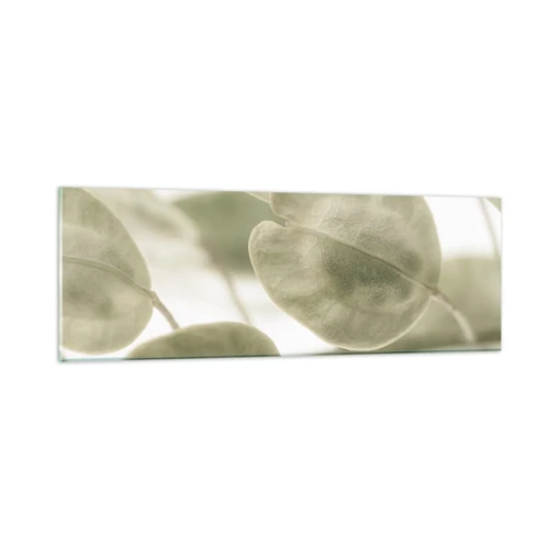 Glass picture - In the Beginning There Were Leaves… - 90x30 cm
