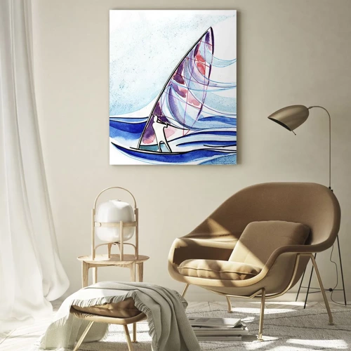 Glass picture - In the Rhythm of the Waves - 50x70 cm