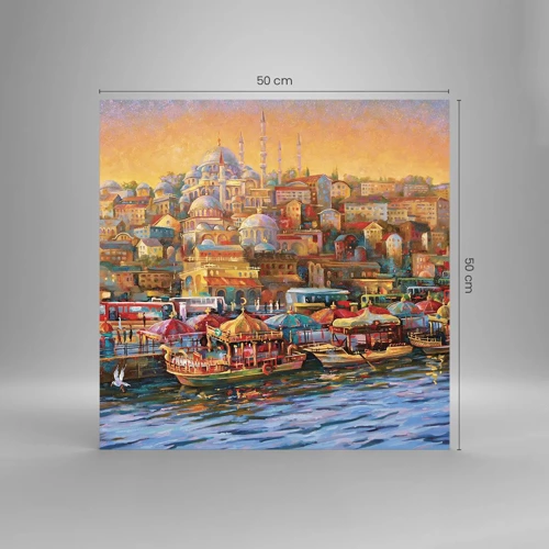 Glass picture - Istanbul Story - 50x50 cm