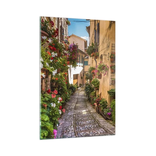 Glass picture - Italian Back Street - 80x120 cm